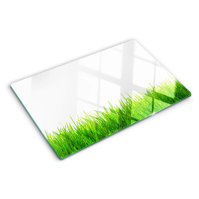 Snijplanken van glas Groen gras