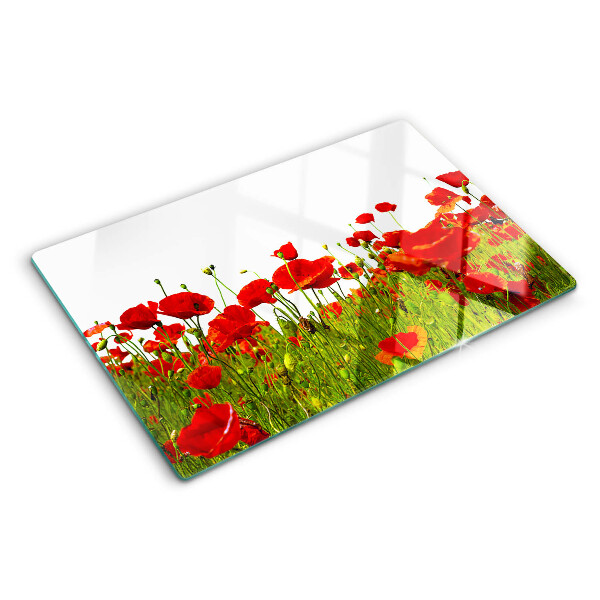 Szklana deska kuchenna Maki na łące
