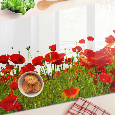 Szklana deska kuchenna Maki na łące