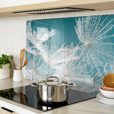 Szklana deska do krojenia Dmuchawce na niebieskim tle