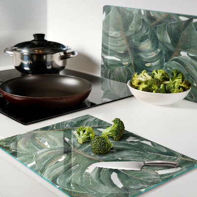 Szklana deska do krojenia Liście monstery