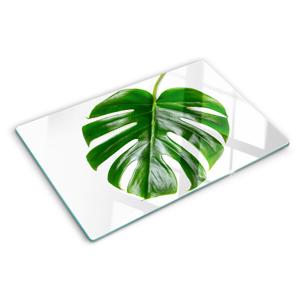 Snijplanken van glas Monstera-bladeren