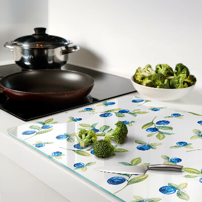 Szklana deska kuchenna Jagody na gałązkach