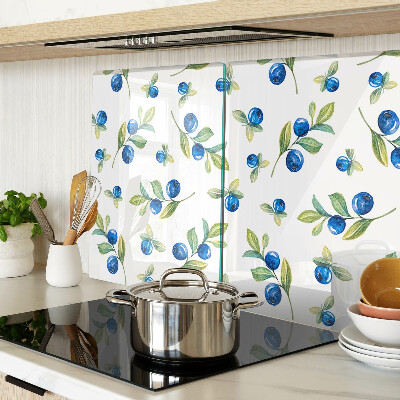 Szklana deska kuchenna Jagody na gałązkach