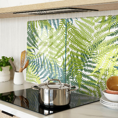 Deska kuchenna szklana Liście paproci w różnych odcieniach