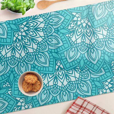 Szklana deska do krojenia Wzór mandali w odcieniach niebieskiego