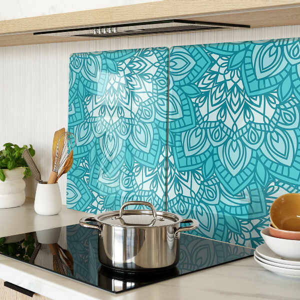 Szklana deska do krojenia Wzór mandali w odcieniach niebieskiego