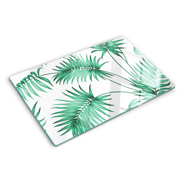 Szklana deska kuchenna Liście palmowe