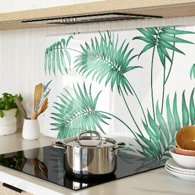 Snijplanken van glas Palmbladeren