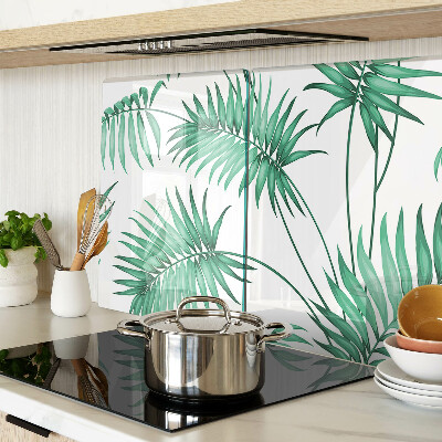 Szklana deska kuchenna Liście palmowe