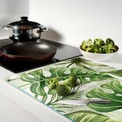 Szklana deska do krojenia Liście tropikalne