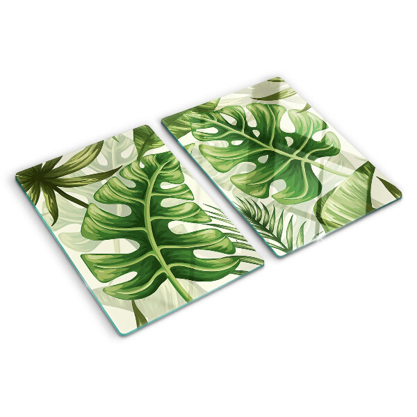 Snijplanken glas Tropische bladeren