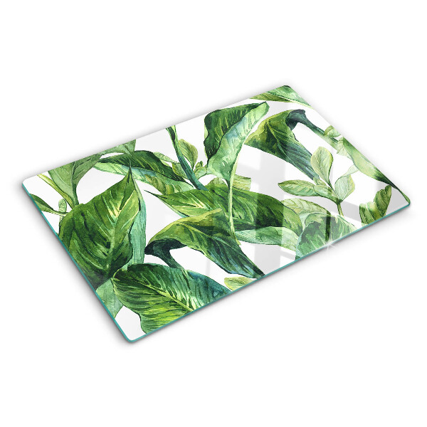 Snijplanken glas Bladeren van tropische planten