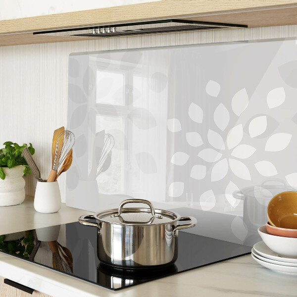 Deska kuchenna szklana Kwiatowy wzór z liśćmi