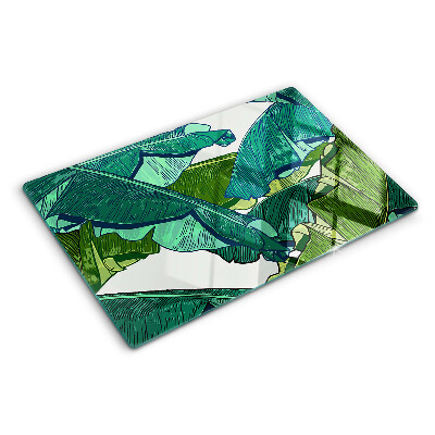 Szklana deska do krojenia Liście palmowe w odcieniach zieleni