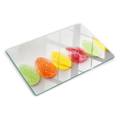 Glazen snijplanken Snoep in regenboogkleuren