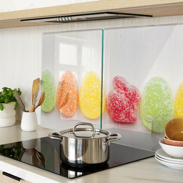 Glazen snijplanken Snoep in regenboogkleuren