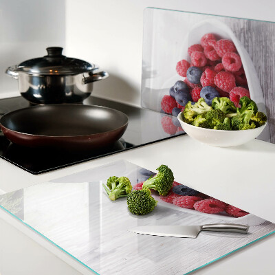 Szklana deska kuchenna Owoce w kształcie serca