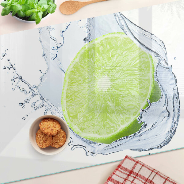 Snijplanken van glas Citroen in water