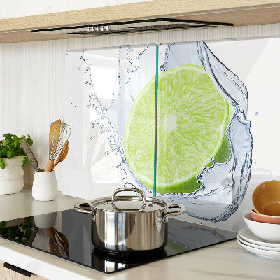 Snijplanken van glas Citroen in water