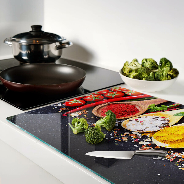 Deska kuchenna szklana Przyprawy i zioła