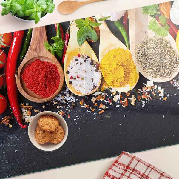 Deska kuchenna szklana Przyprawy i zioła