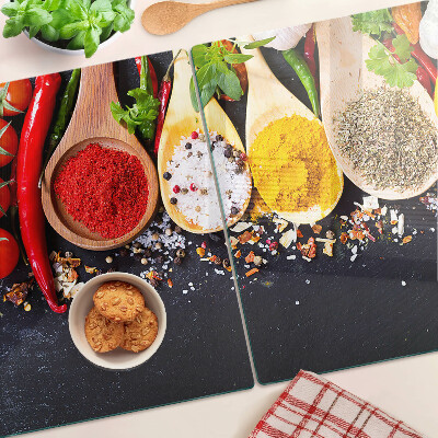 Snijplanken glas Specerijen en kruiden