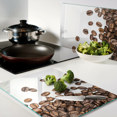 Szklana deska do krojenia Ziarna kawy