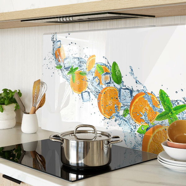 Glazen snijplanken Citrusvruchten in water