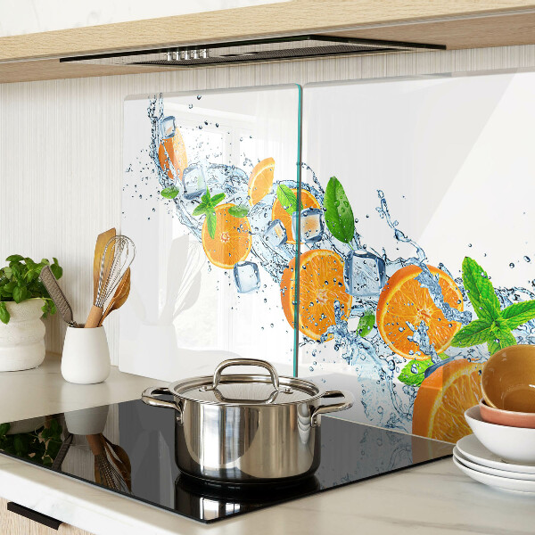 Deska kuchenna szklana Cytrusy w wodzie