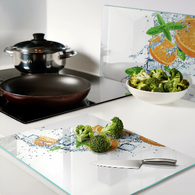 Deska kuchenna szklana Cytrusy w wodzie