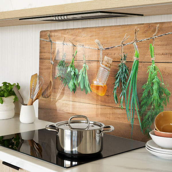 Szklana deska do krojenia Zioła w kuchni