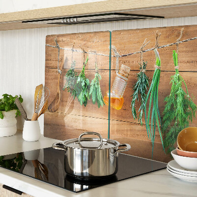 Szklana deska do krojenia Zioła w kuchni