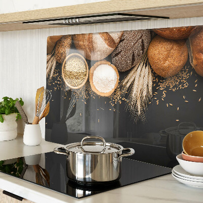 Snijplanken van glas Brood en granen