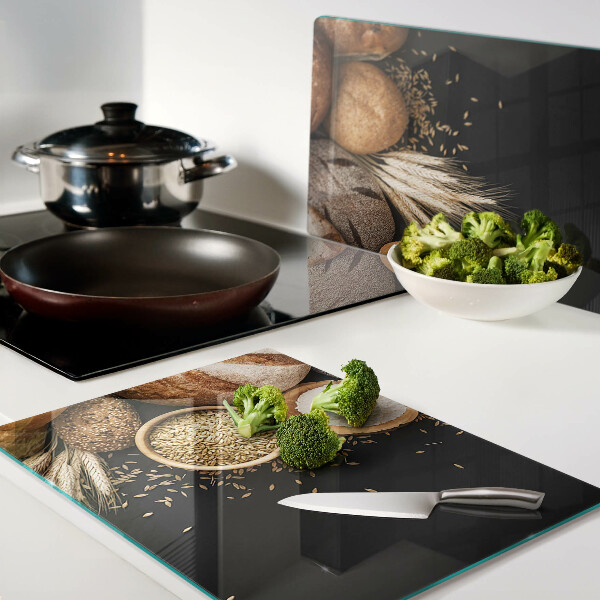 Szklana deska do krojenia Chleb i ziarna