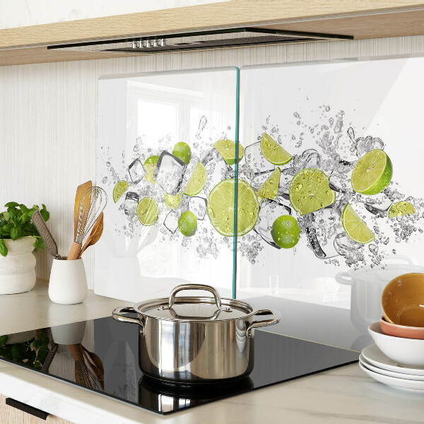 Szklana deska do krojenia Cytryny i lód