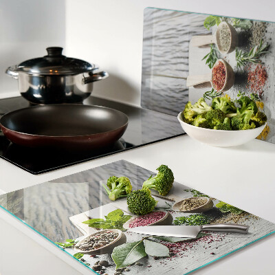 Snijplanken van glas Specerijen en kruiden