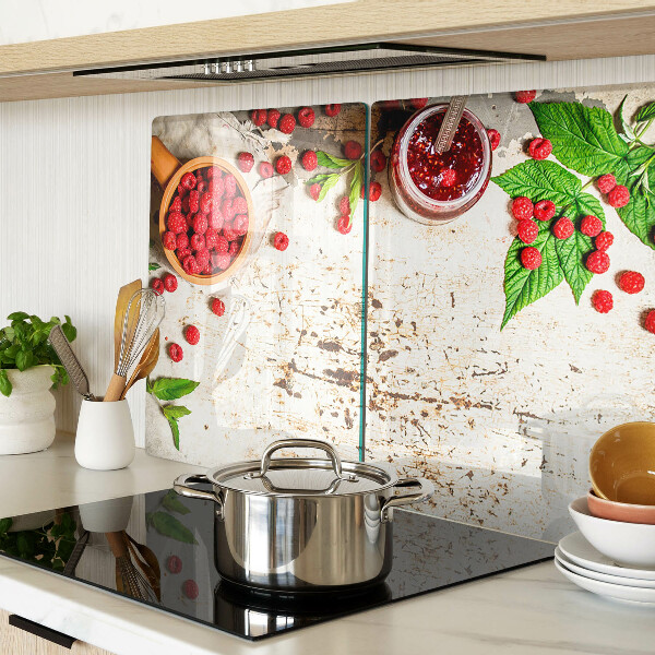 Deska kuchenna szklana Maliny i liście
