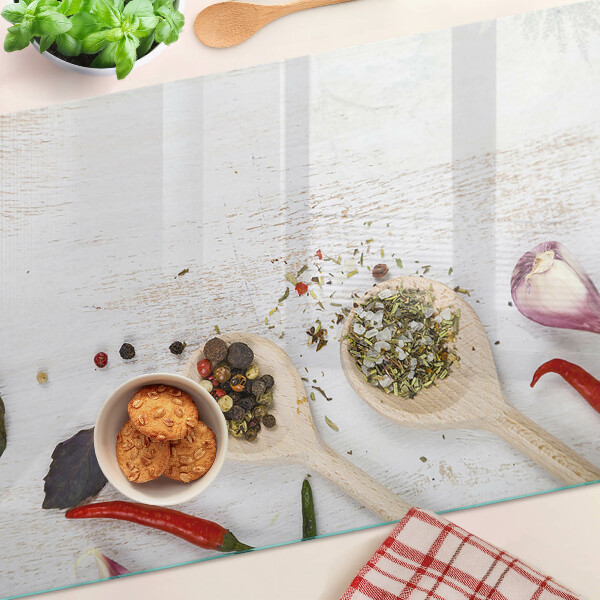 Snijplanken glas Specerijen en kruiden