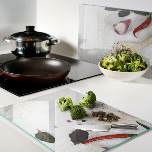 Snijplanken glas Specerijen en kruiden