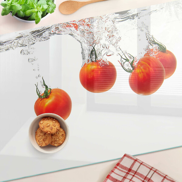 Glazen snijplanken Tomaten in water