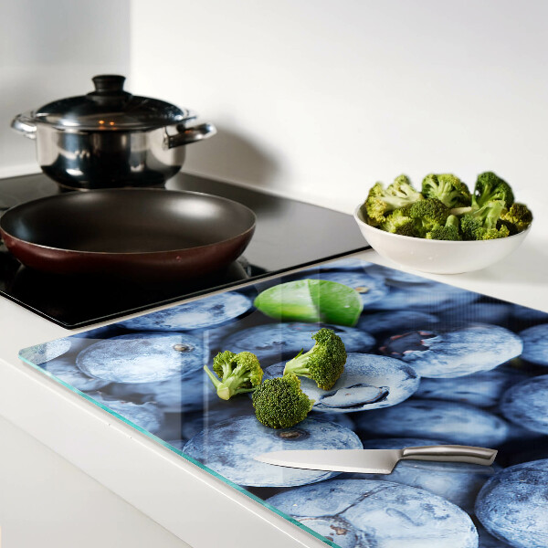 Snijplanken van glas Bessen met bladeren