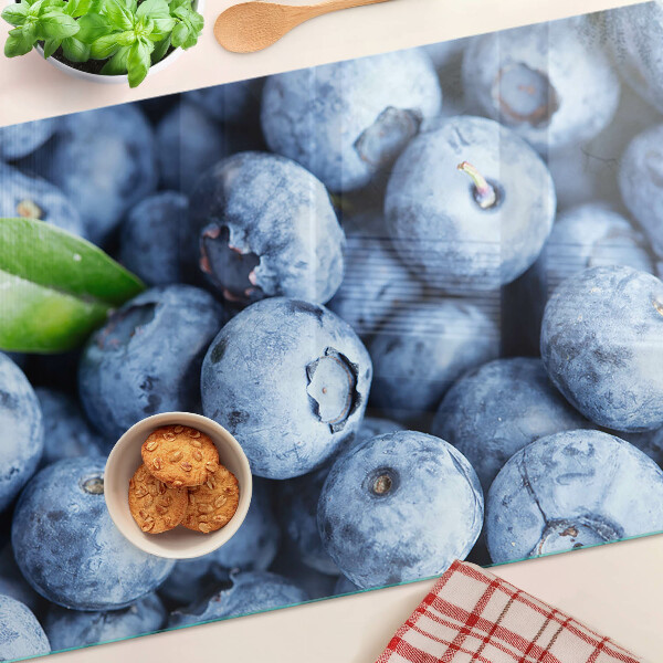 Szklana deska do krojenia Jagody z liściem