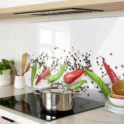 Szklana deska kuchenna Papryka i pieprz