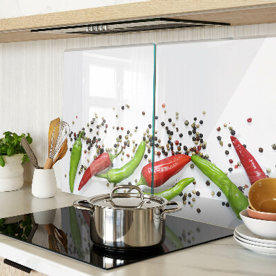 Szklana deska kuchenna Papryka i pieprz