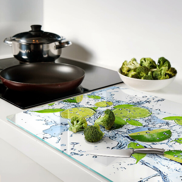 Deska kuchenna szklana Cytryny w wodzie