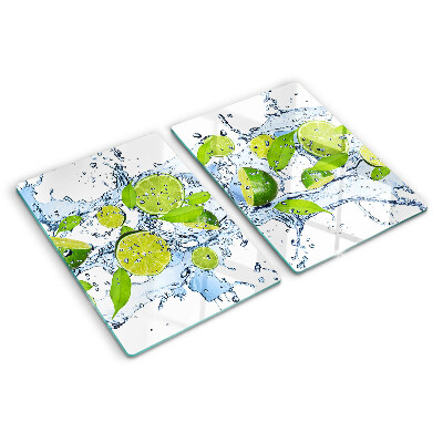 Glazen snijplanken Citroenen in water