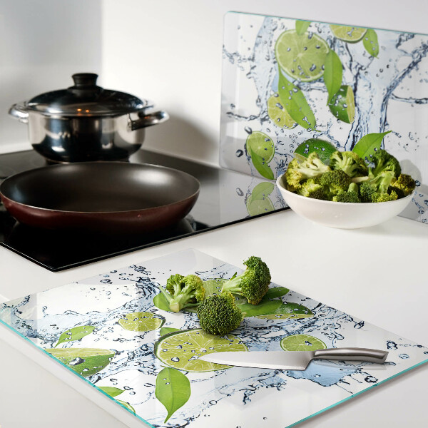 Deska kuchenna szklana Cytryny w wodzie