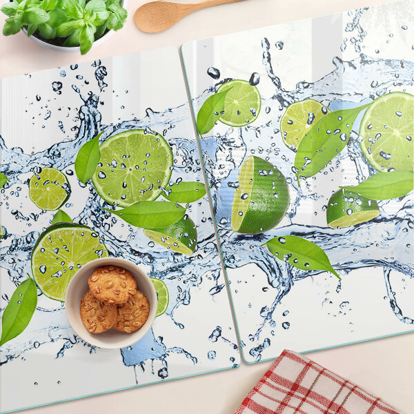 Glazen snijplanken Citroenen in water