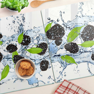 Snijplanken van glas Fruit in water